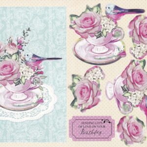 create & craft birthday celebrations a4 topper sheet