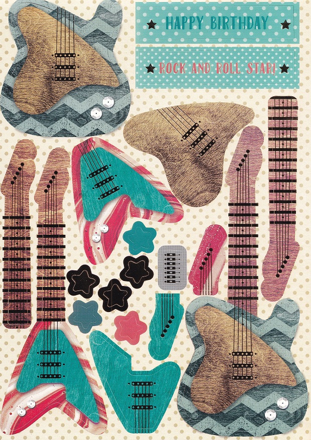 create & craft birthday celebrations a4 decoupage sheet
