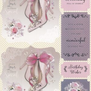 create & craft birthday celebrations a4 topper sheet