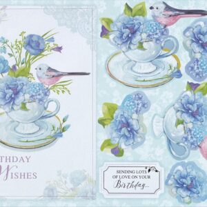 create & craft birthday celebrations decoupage sheet