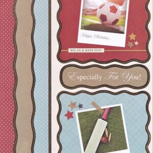 create & craft birthday celebrations topper sheet sports