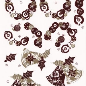 create & craft foiled christmas decoupage sheet