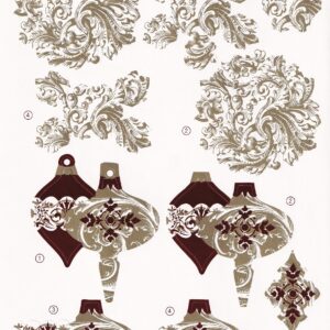 create & craft foiled christmas decoupage sheet