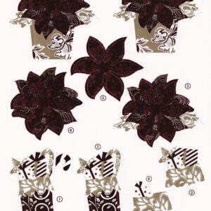 create & craft foiled christmas decoupage sheet
