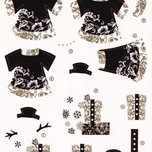 create & craft foiled christmas decoupage sheet
