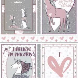 create & craft magical unicorns topper sheet