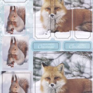 create & craft photographic christmas collection a4 topper sheet