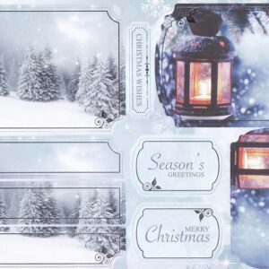create & craft photographic christmas collection a4 topper sheet