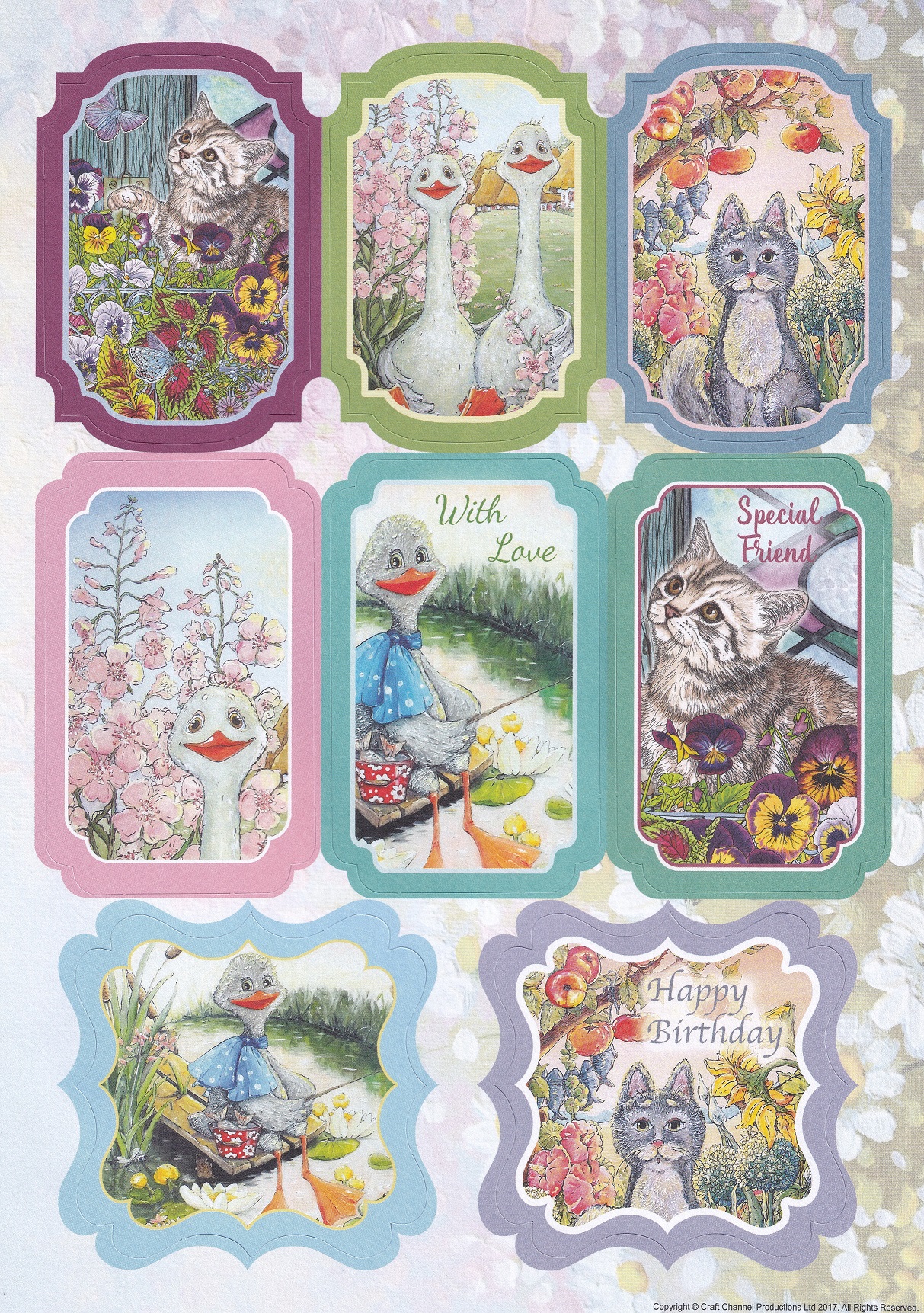 create & craft summer fun topper sheet