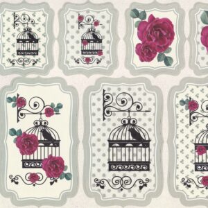dawn wheeler dawn's selection botanical birdcages topper sheet