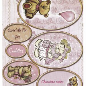 debbi moore designs bobbin bear topper sheet