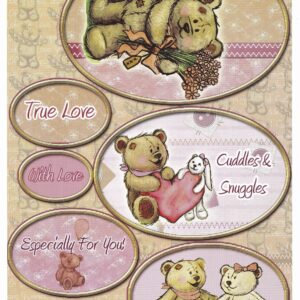 debbi moore designs bobbin bear topper sheet
