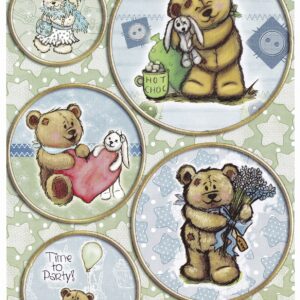 debbi moore designs bobbin bear topper sheet