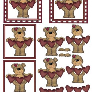 deco designs valentines decoupage sheet