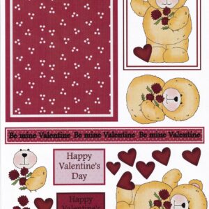 deco designs valentines decoupage sheet