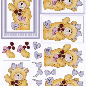 deco designs valentines decoupage sheet