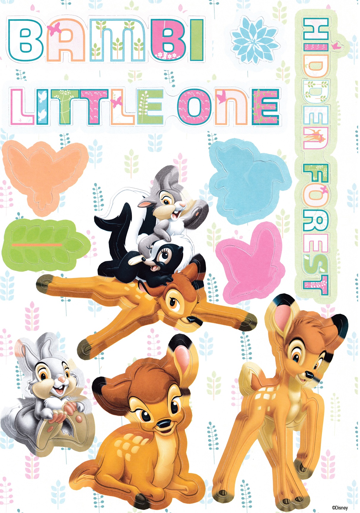 disney bambi a4 topper sheet design