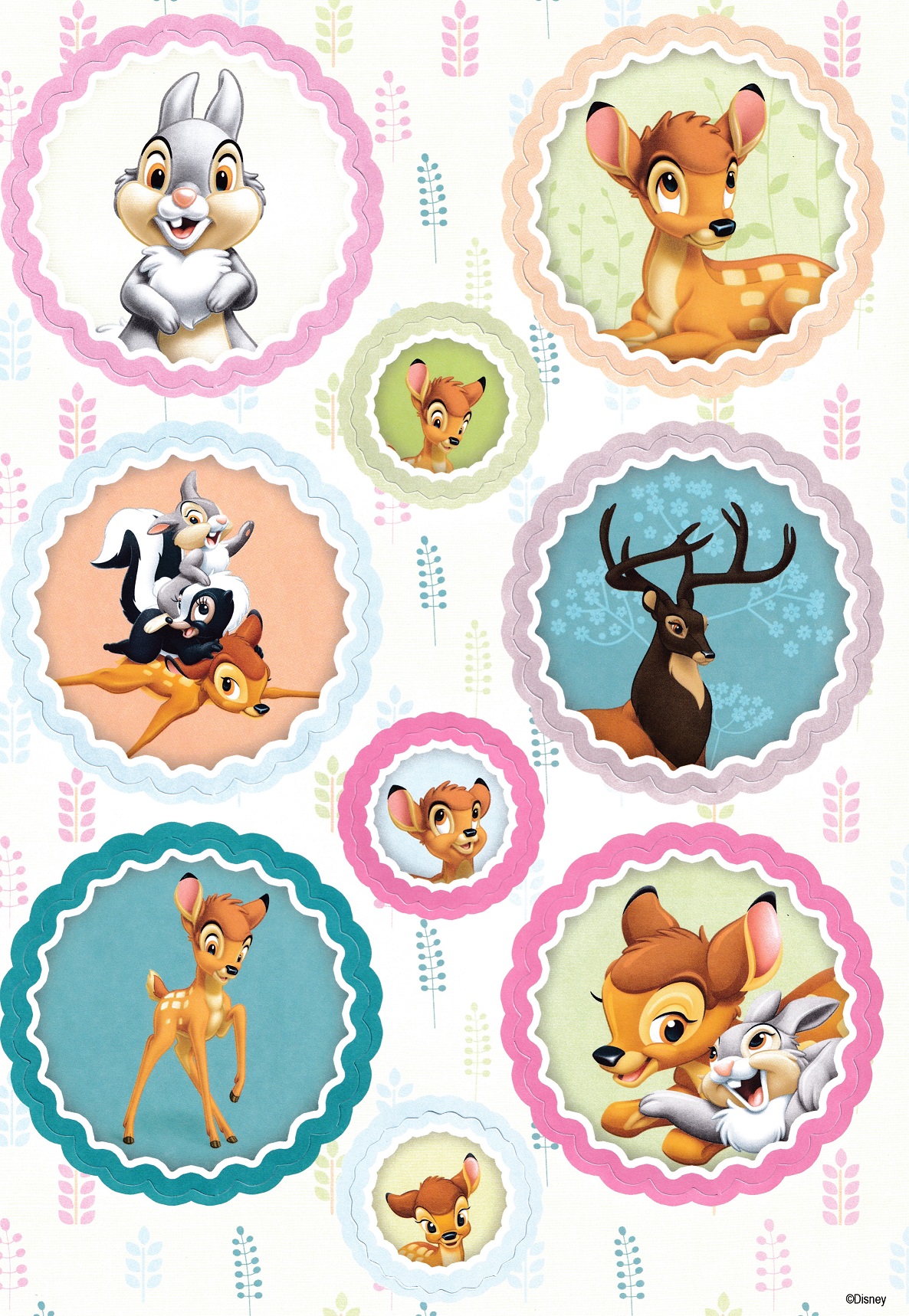 disney bambi a4 topper sheet design