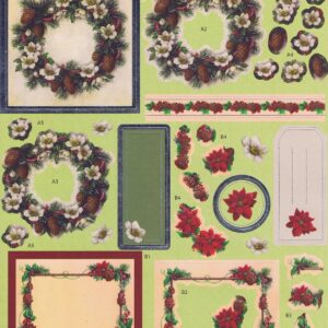docrafts anita's christmas foiled decoupage wreaths