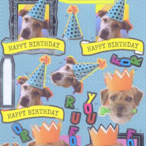 docrafts anita's foiled decoupage birthday dogs