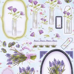 docrafts anita's foiled decoupage lavender