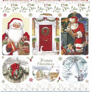 docrafts at christmas time a4 topper sheet