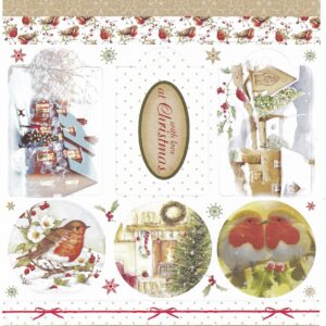 docrafts at christmas time a4 topper sheet