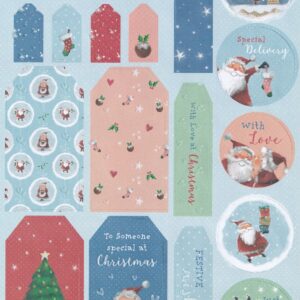 docrafts at home with santa die cut tags 1
