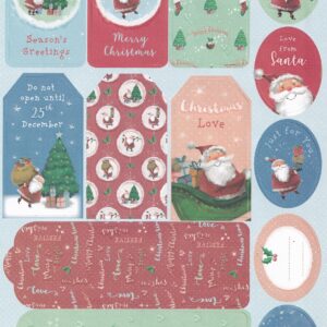 docrafts at home with santa die cut tags 2