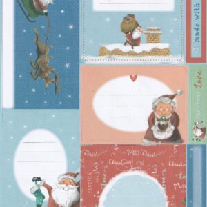 docrafts at home with santa die cut toppers gift labels 1