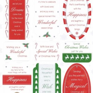 docrafts glitterments die cut sparkling sentiments wonderful christmas