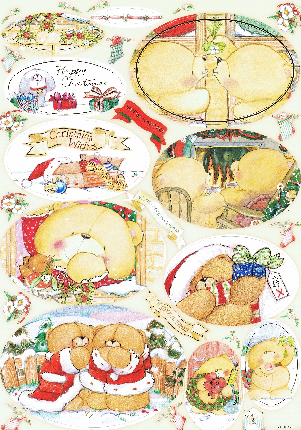docrafts forever friends a4 topper pack winter warmers