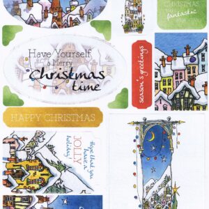 docrafts michael powell white christmas topper sheet