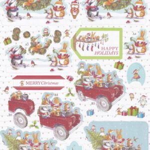 docrafts pippinwood christmas a4 decoupage pack days out