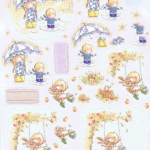 docrafts tilly daydream swing a4 decoupage pack