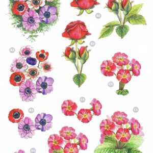 craft uk floral 3d decoupage sheet