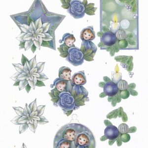 jeanine's art frosty ornaments 3d decoupage sheet