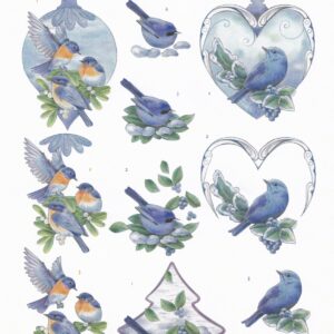 jeanine's art frosty ornaments 3d decoupage sheet