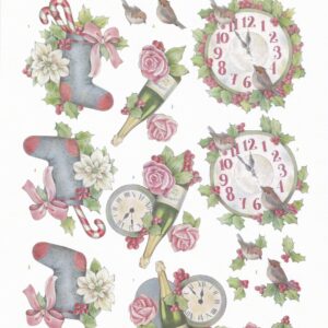 jeanine's art lovely christmas 3d decoupage sheet