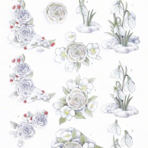 jeanine's art winter classics 3d decoupage sheet