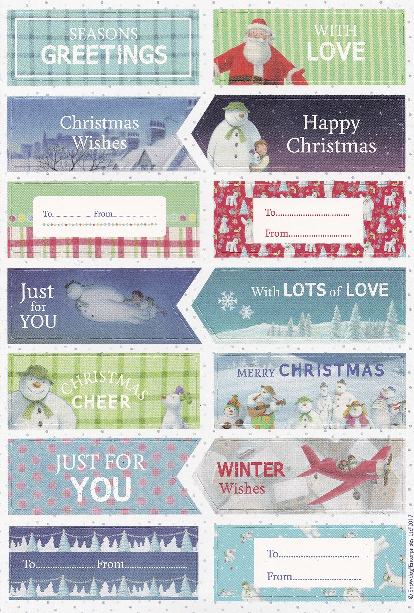snowdog enterprises the snowman & snowdog a5 topper sheet