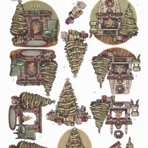 yvonne creations celebrating christmas 3d decoupage sheet
