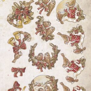 yvonne creations holly jolly christmas 3d decoupage sheet