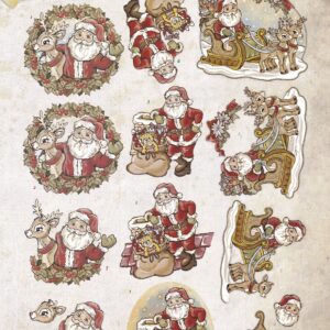 yvonne creations holly jolly christmas 3d decoupage sheet