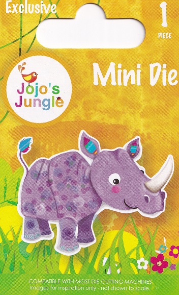 avec jojo's jungle rhino mini die