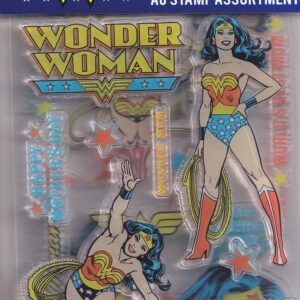 avec wonder woman clear acrylic stamp set (3 sheets)