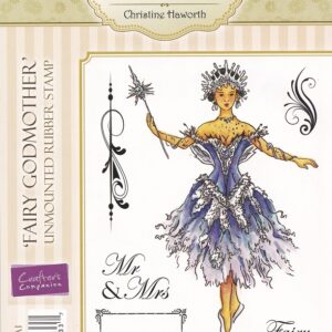 cc cinderella collection fairy godmother rubber stamp