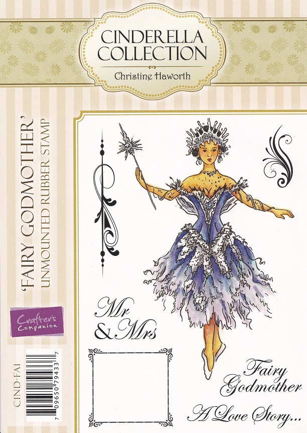 cc cinderella collection fairy godmother rubber stamp