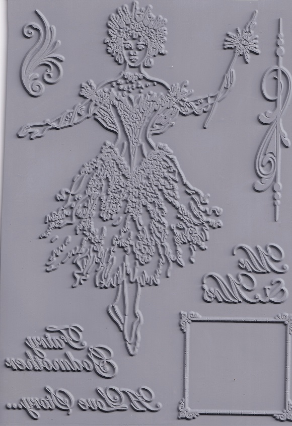 cc cinderella collection fairy godmother rubber stamp