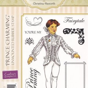 cc cinderella collection prince charming rubber stamp